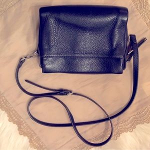 Rare Navy leather crossbody bag by Vince Camuto